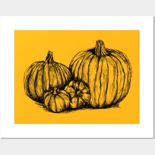 Thanksgiving Pumpkins Print Posters and Art